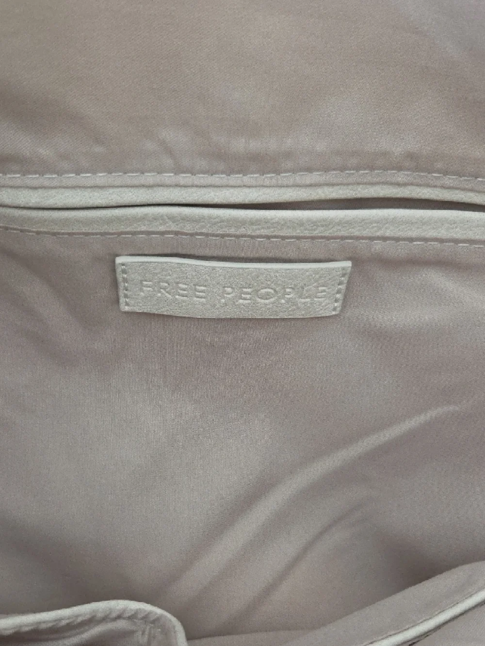 Free People Soft Ivory Hobo Bag with Slouchy Strap